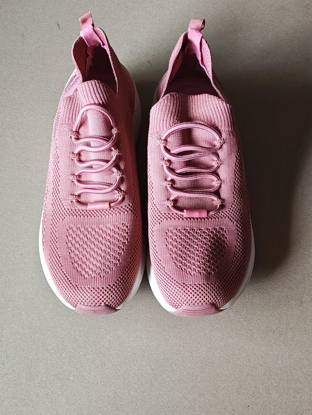 Skechers Women’s Pink Knit Slip-On Athletic Sneakers